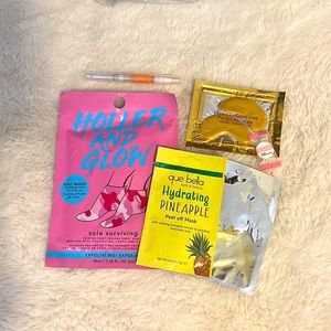 Face masks and cuticle oil